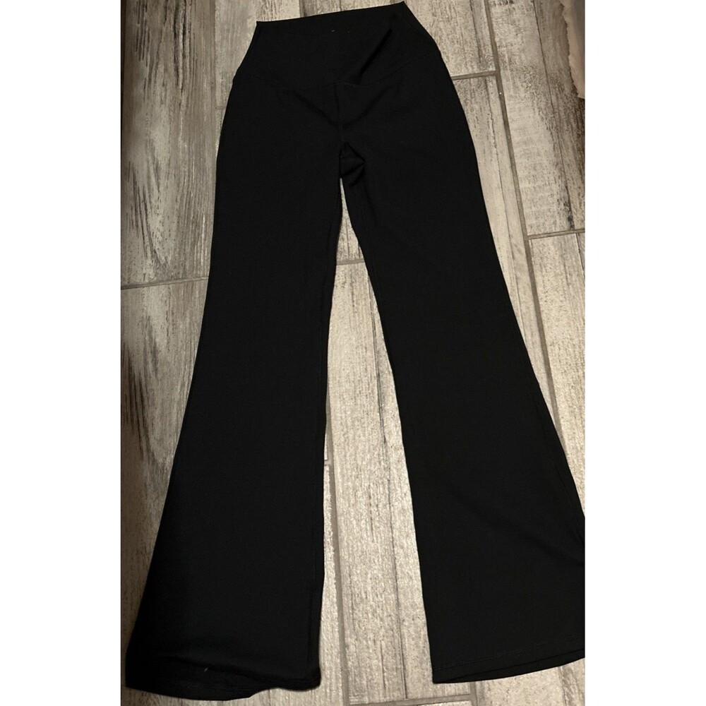 90 Degree By Reflex Wonderlink Hudson Everyday Flare Leggings Black M